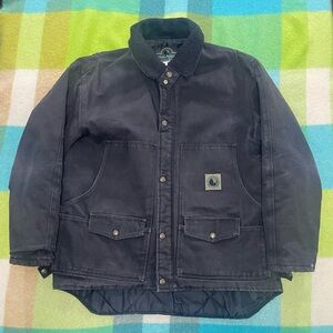 Vintage Berne Apparel Workwear Chore Jacket Canvas Made In USA